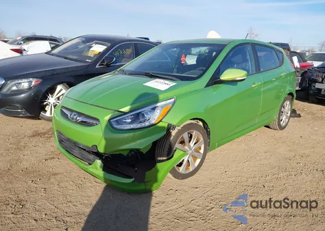 2014 Hyundai Accent Se из США, поврежденный, VIN KMHCU5AE9EU190353